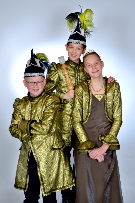 Jeugdtrio 2013 - Jeugdprins Zaai, Jeugdprinces Maai en Adjudant Oogst