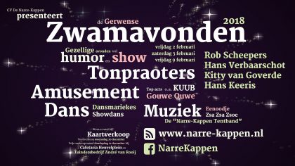 Derde Zwamavond @ Residentie D'n Tent, Heuvelplein, Gerwen