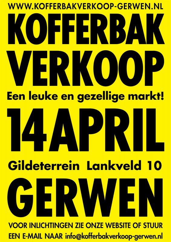 Kofferbakverkoop Gerwen 2019-04-14