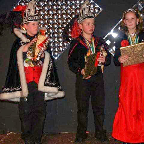 2008 - Jeugdprins Max, Jeugdprinses Bianca, Adjudant Tom - Max van de Westelaken, Bianca Raaijmakes, Tom van den Berk