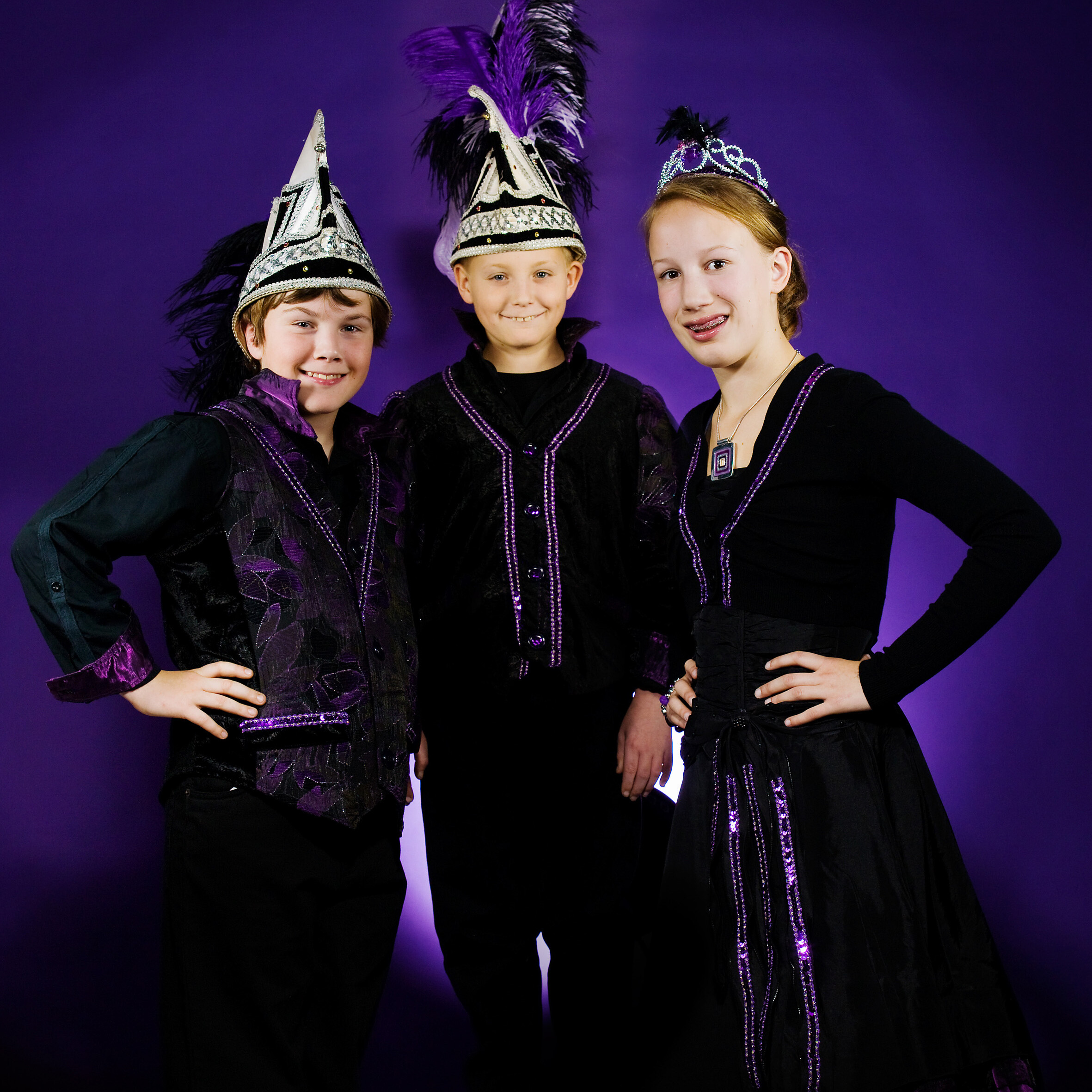 2009 - Jeugdprins Kai, Prinses Robin en Adjudant Johan - Kai Verhagen, Robin Maassen en Johan Vereijken