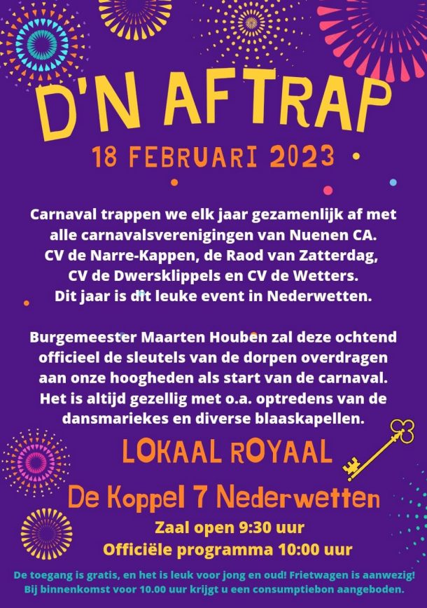 Aftrap poster