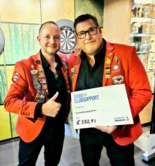 Gisteravond mochten onze bestuursleden Dion en Sander een cheque van Rabobank ClubSupport in ontvangst nemen