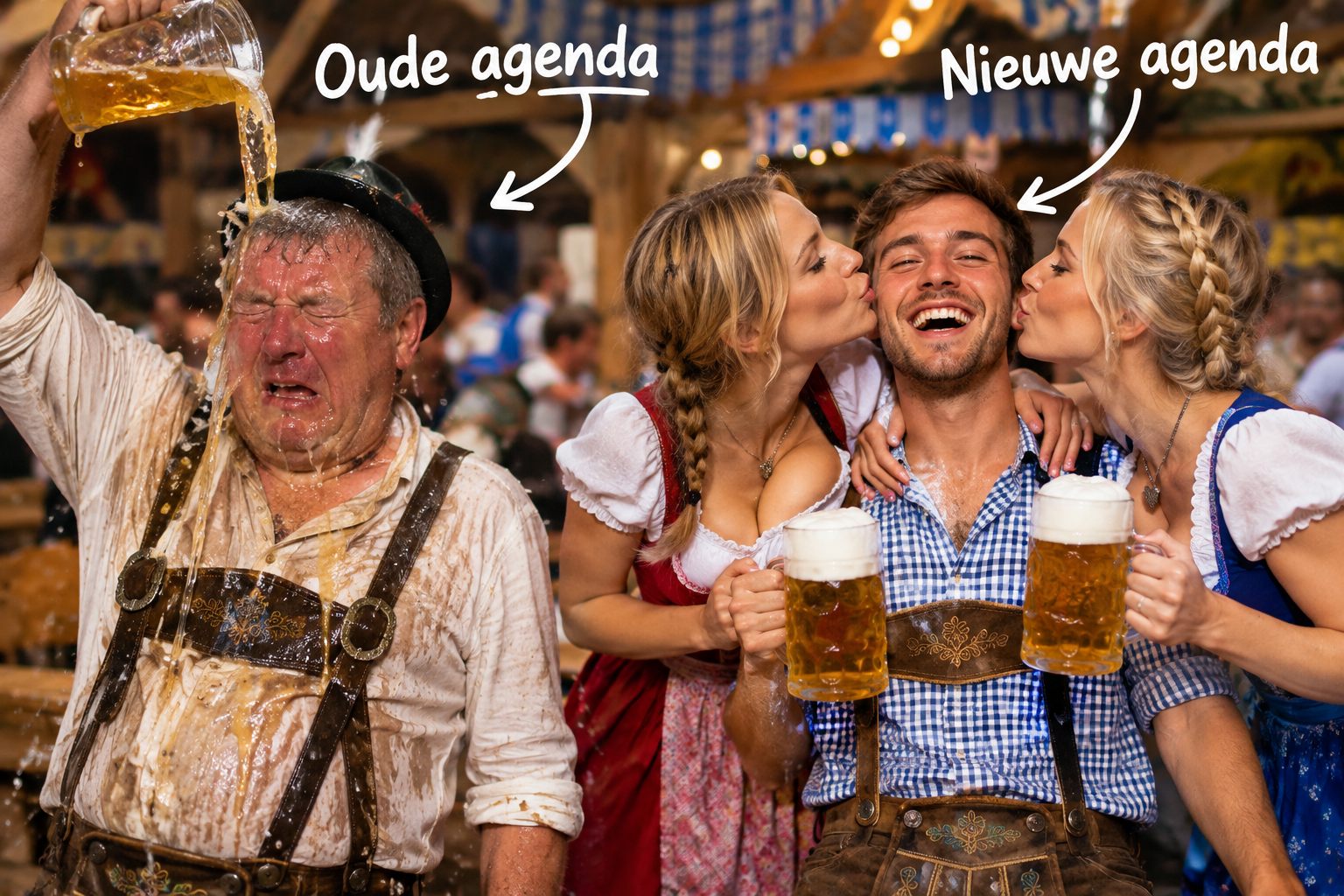 Wil je koppelen met de oude agenda of met de nieuwe agenda?